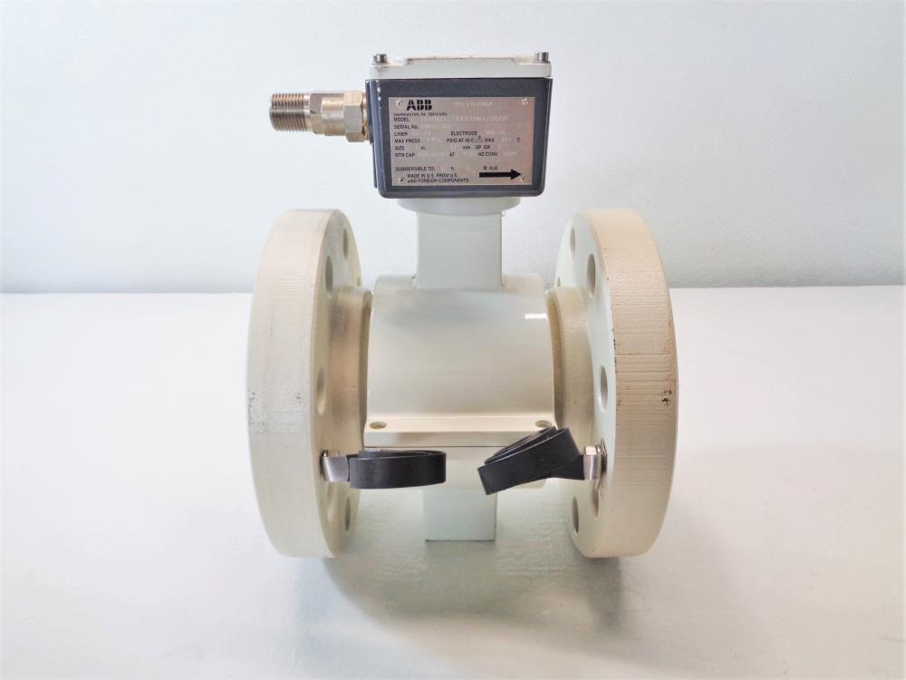 ABB Electro-Magnetic Flowmeter 3" 600# A105 Teflon 10DX3111EDE14R1A2BK12321/NS